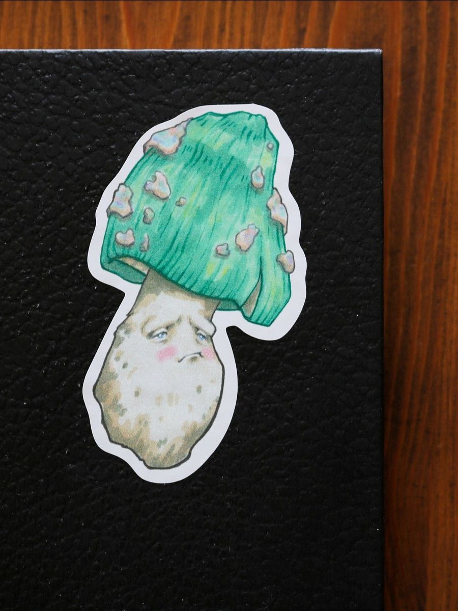 SAD MUSHROOM STICKER product image (3)