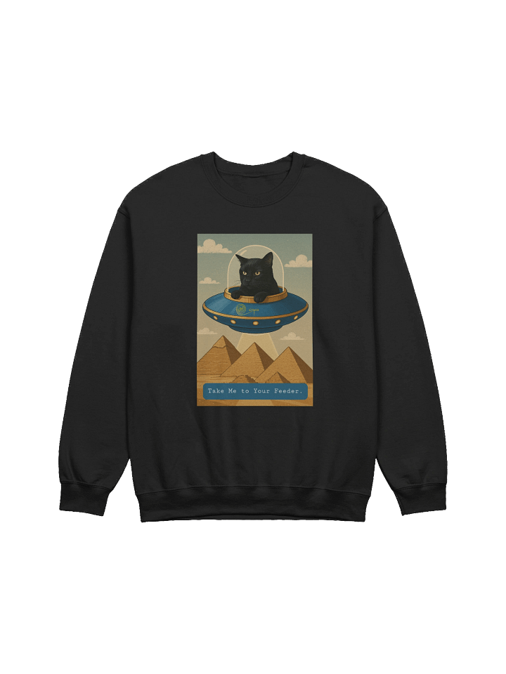 UFO Cat Pilot Crewneck Sweatshirt product image (1)