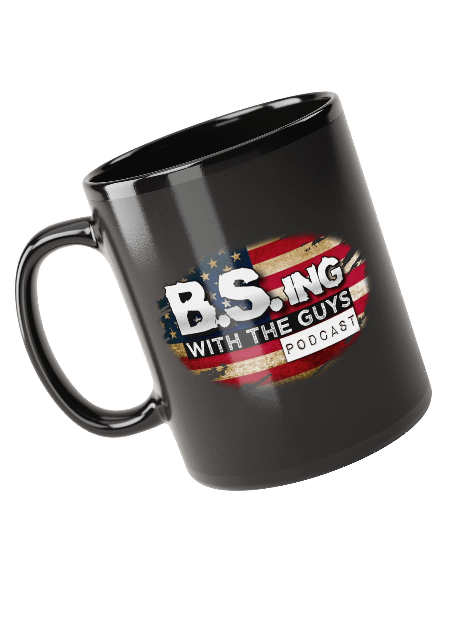 B.S.ing With The Guys black Merica coffee mug product image (1)