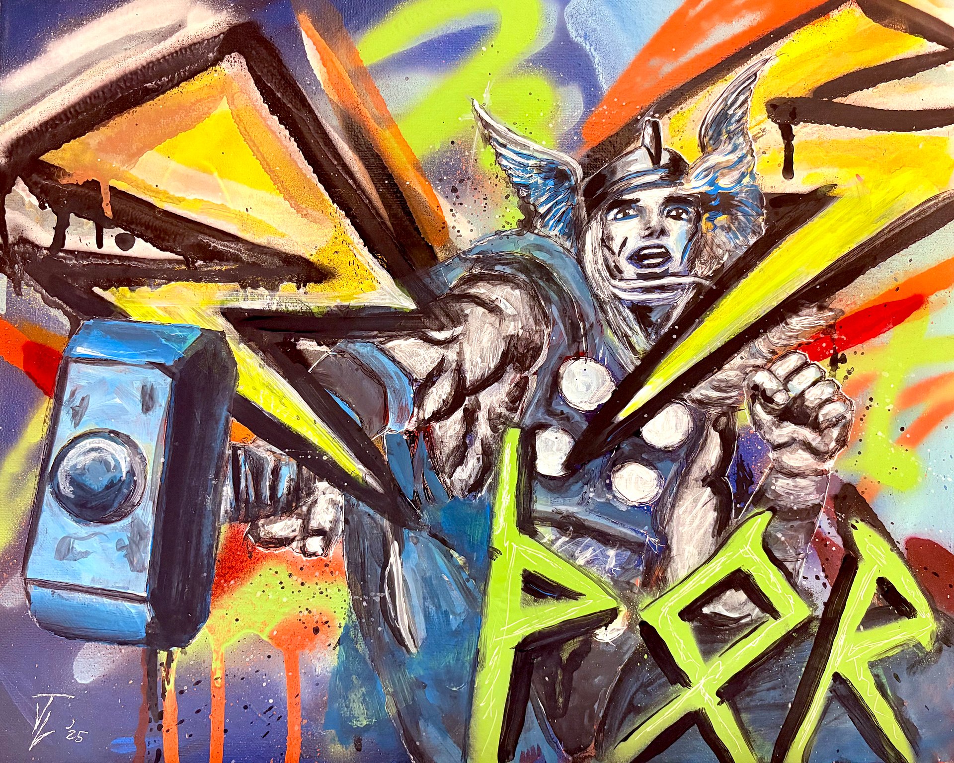 16x2!0!” MIGHTY THOR - colorful pop art product image (1)