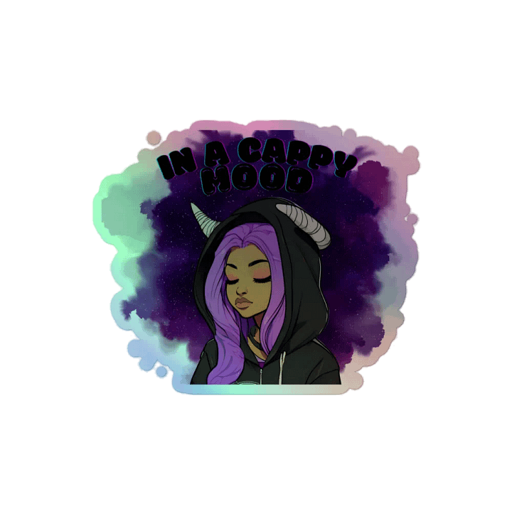 IN A CAPPY MOOD 1 - HOLOGRAPHIC STICKER SHEET product image (2)