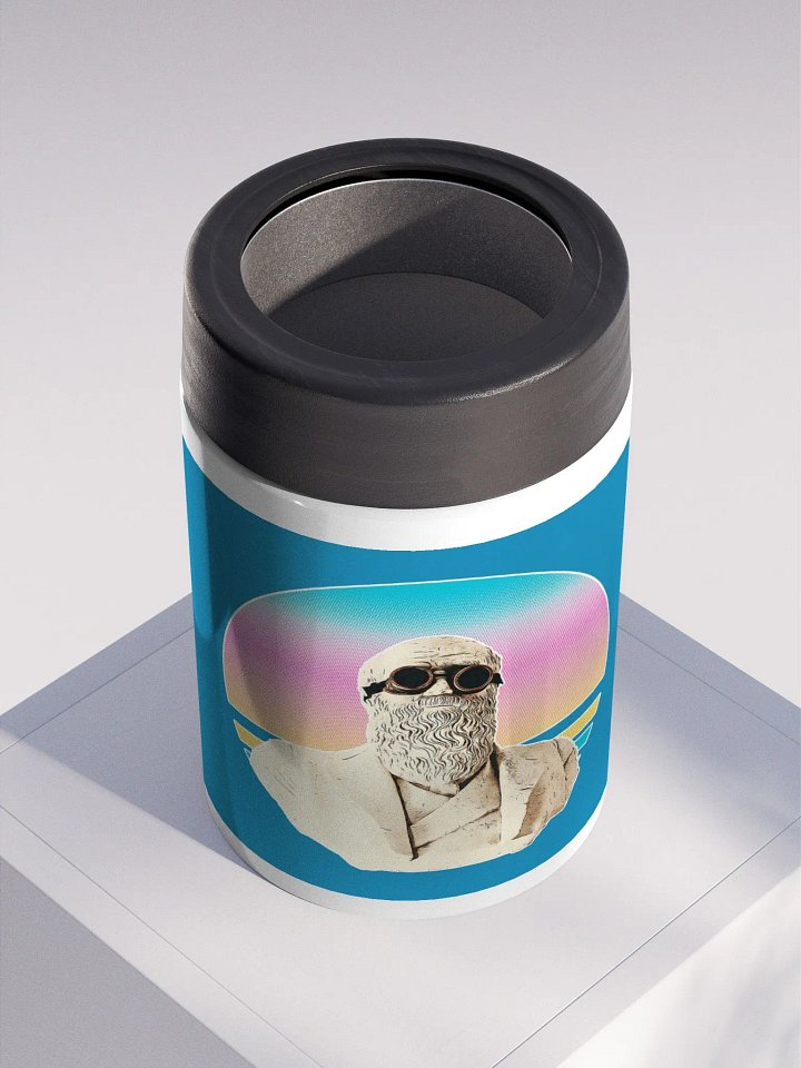 Darwinism Stainless Steel Koozie Blue product image (2)