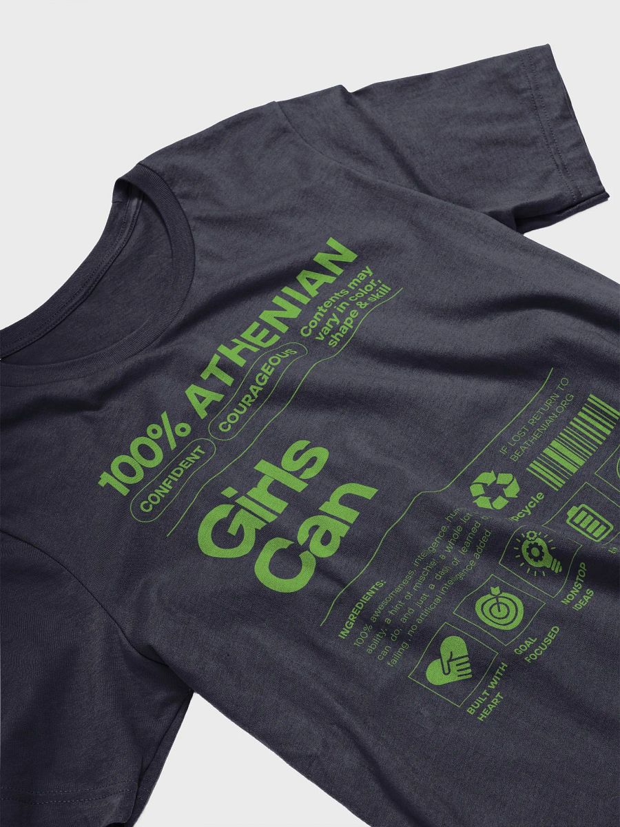 100% Athenian "Girls Can" T-Shirt product image (3)