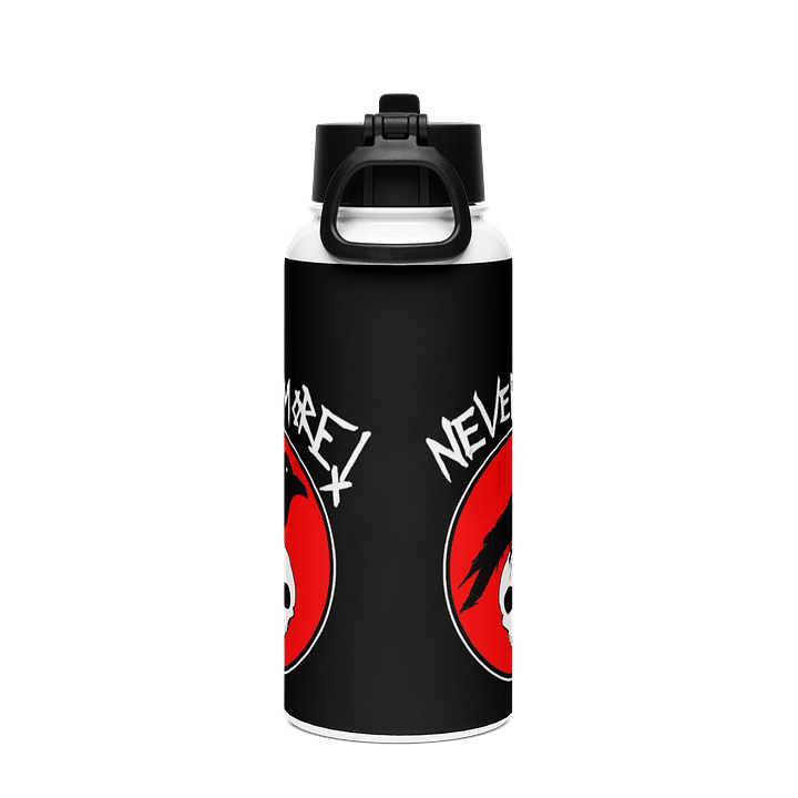 "Nevermore" Stainless Steel Water Bottle product image (2)