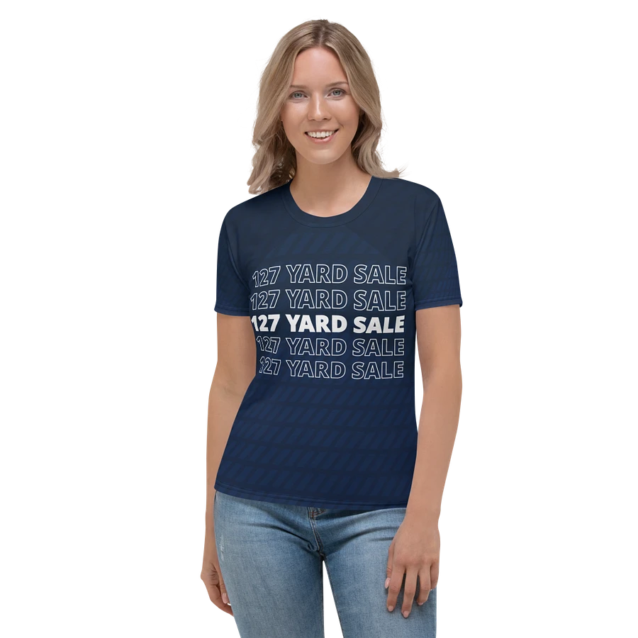 127 Yard Sale (2024) - All-Over Nautical Blue Print Women's Crew Neck T-Shirt product image (16)