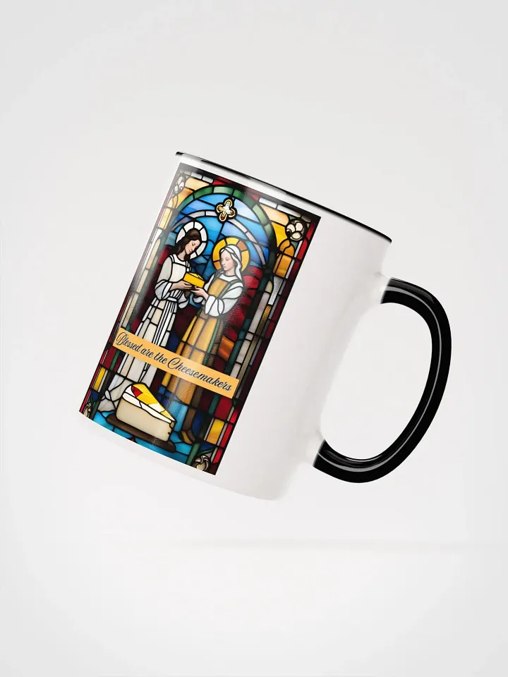Blessed are the Cheesemakers Stained Glass Mug #01 product image (15)
