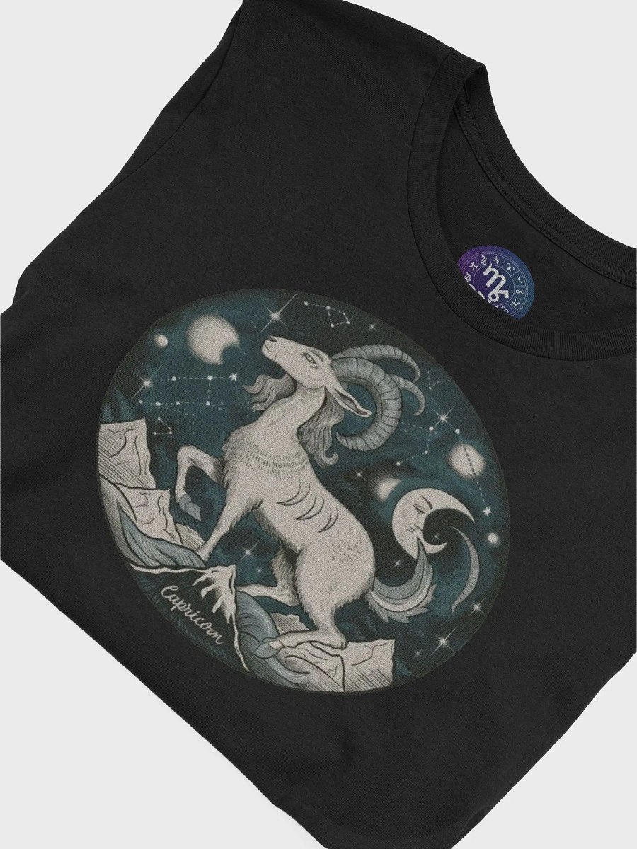Exclusive Capricorn Zodiac T-Shirt - Unisex Majestic Goat and Cosmic Design product image (7)