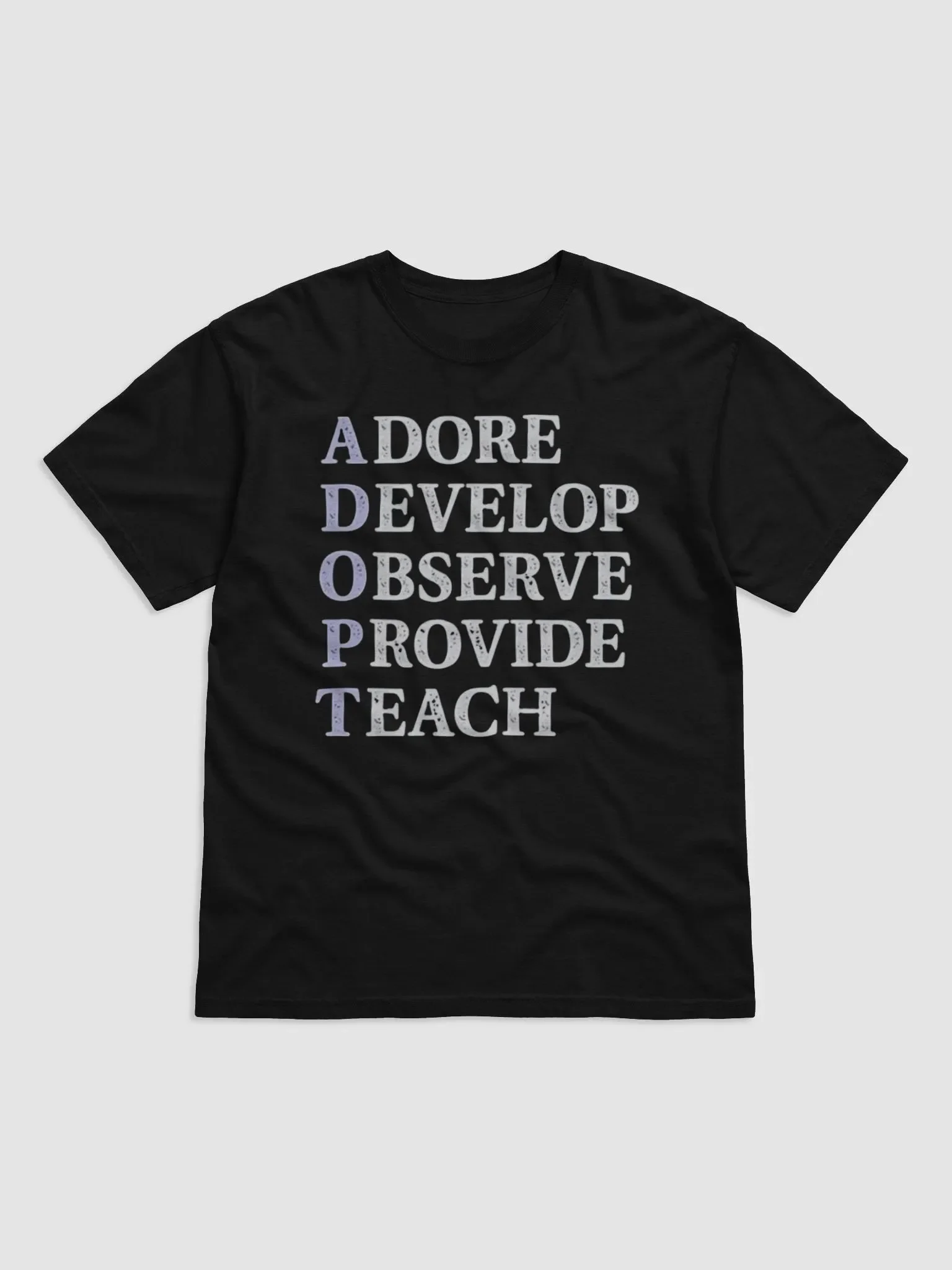 Adore Develop Observe Provide Teach Adoption Shirt product image (2)
