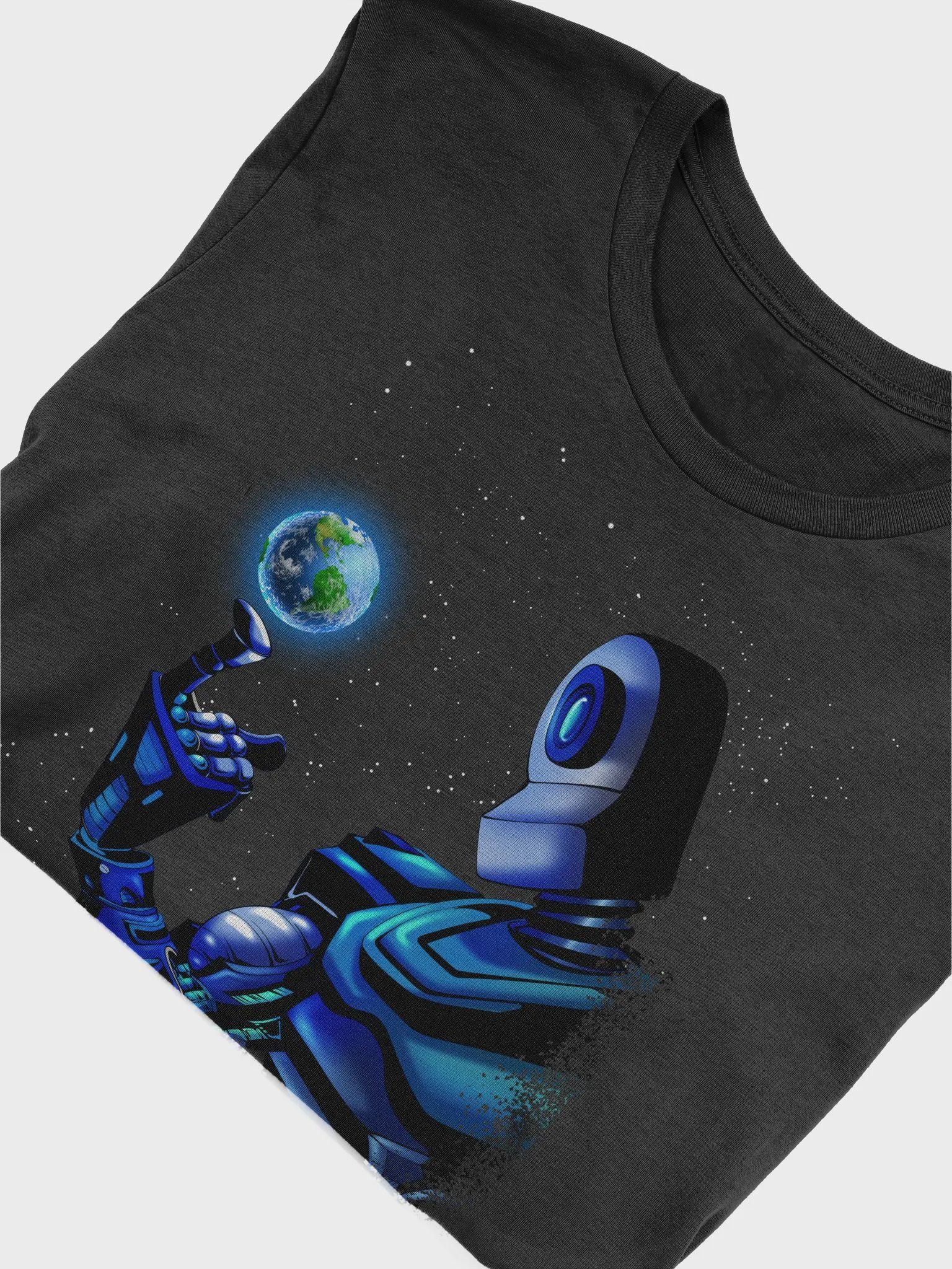 Robot Holding The World - T-Shirt product image (44)