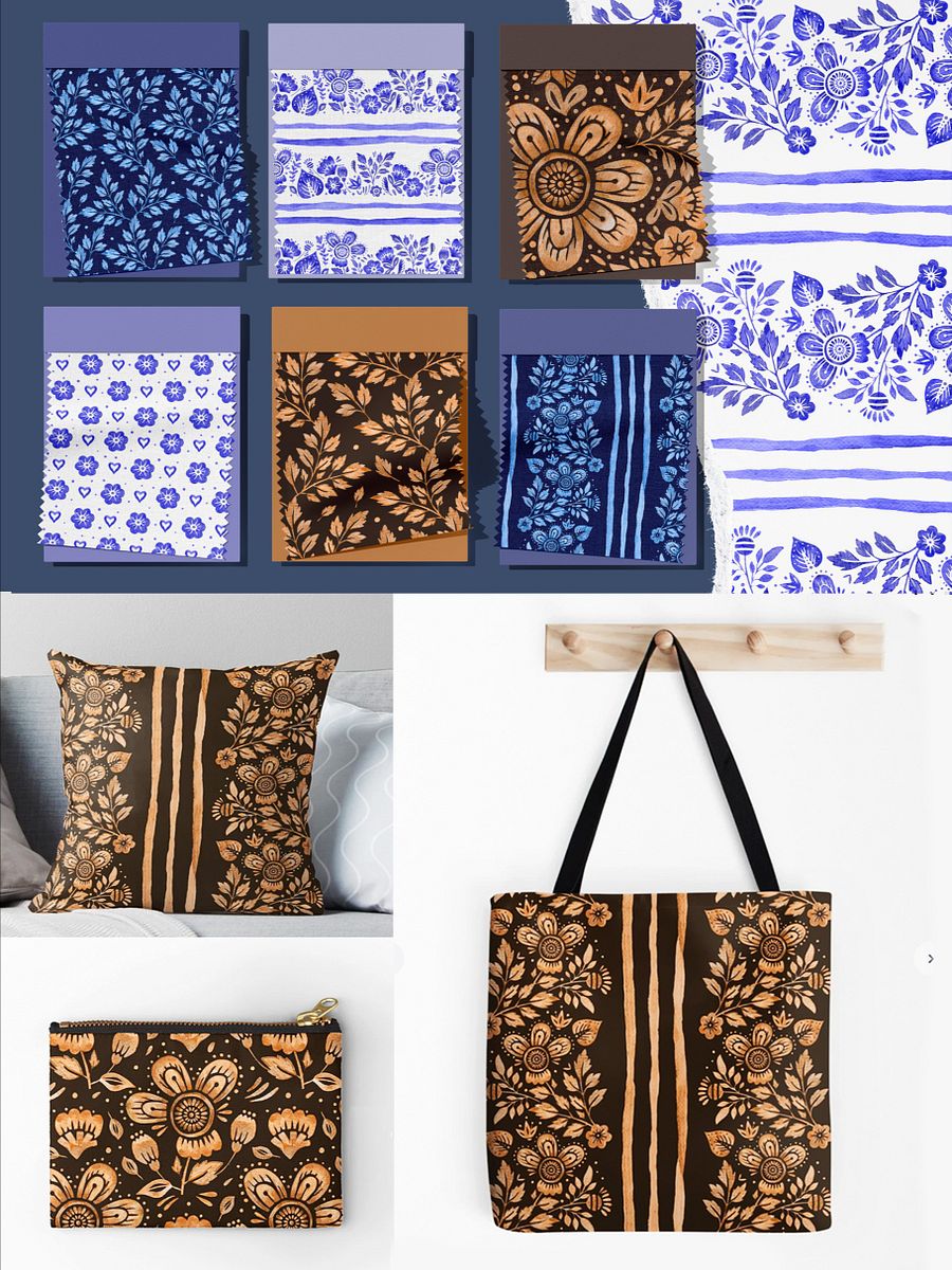 Folk Florals Seamless Patterns product image (4)