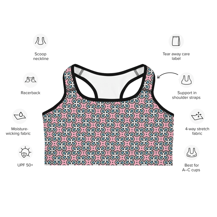 Trans Abstract (2) - Sports Bra product image (7)