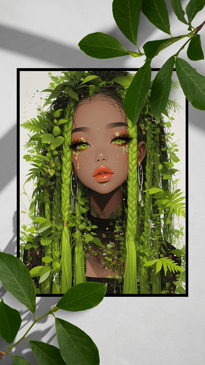 Leafy Bliss on Matte Paper Poster product image (1)