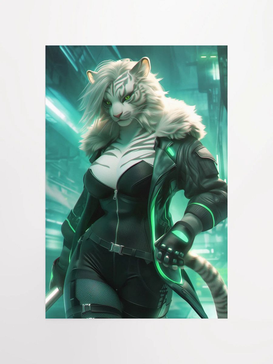 Tiger Warrior Futuristic Poster product image (4)