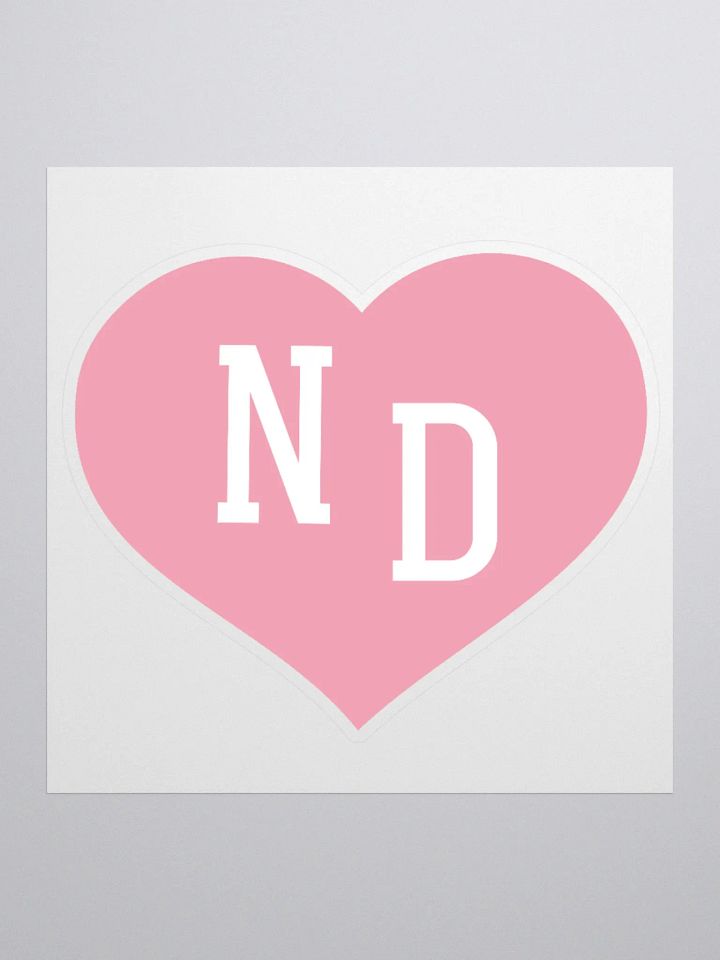 ND Heart Pink Sticker product image (3)