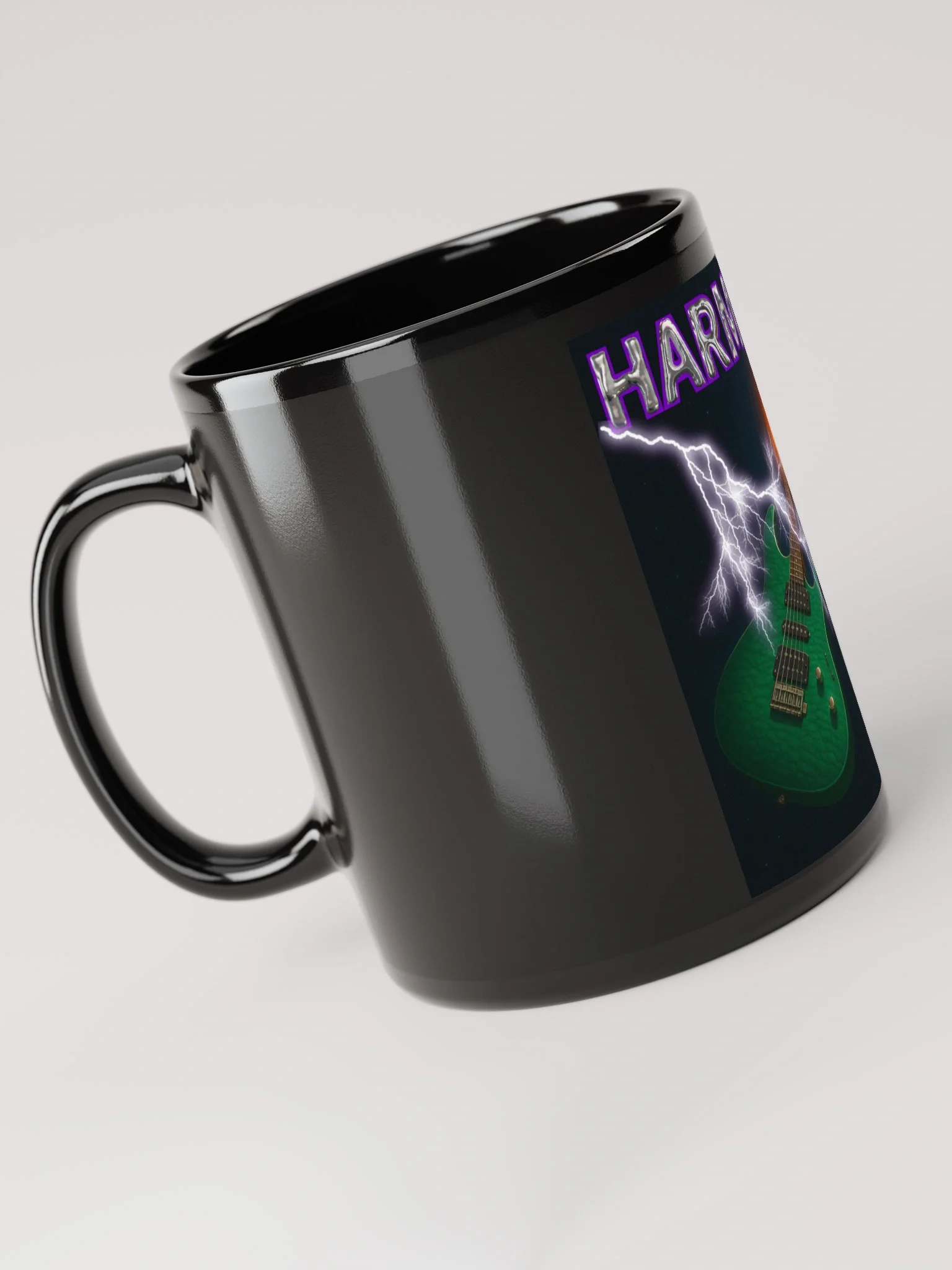 Black Harmonic Album Cover Mug - Show Your Support - Drinkware product image (3)