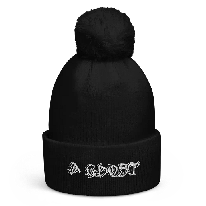 Pom-Pom Beanie - Embroidered - A Ghost product image (1)