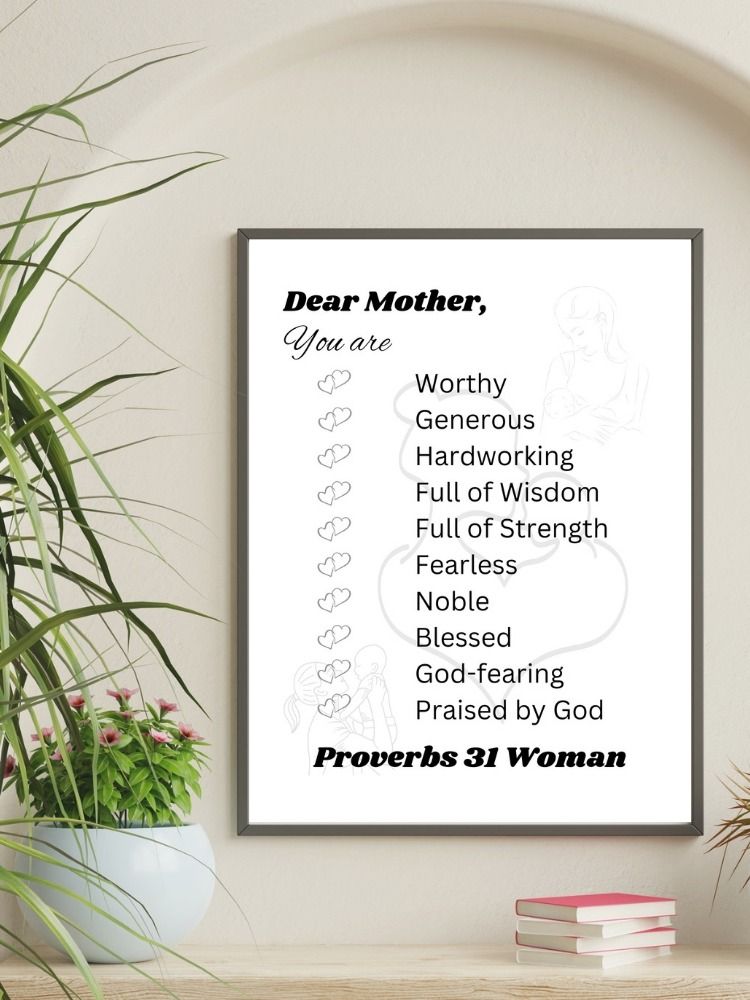 Dear Mother Printable Wall Art. product image (3)