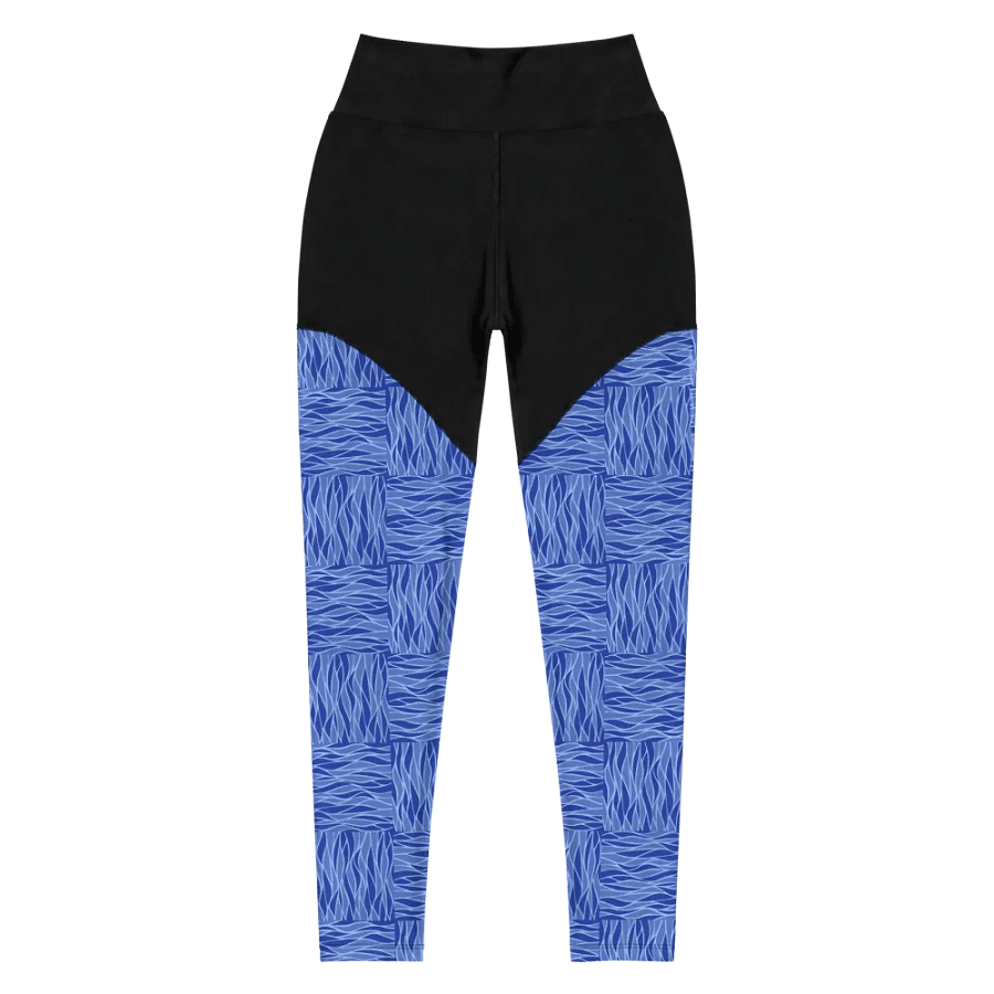 Powder Blue All-Over Print Sports Leggings product image (5)