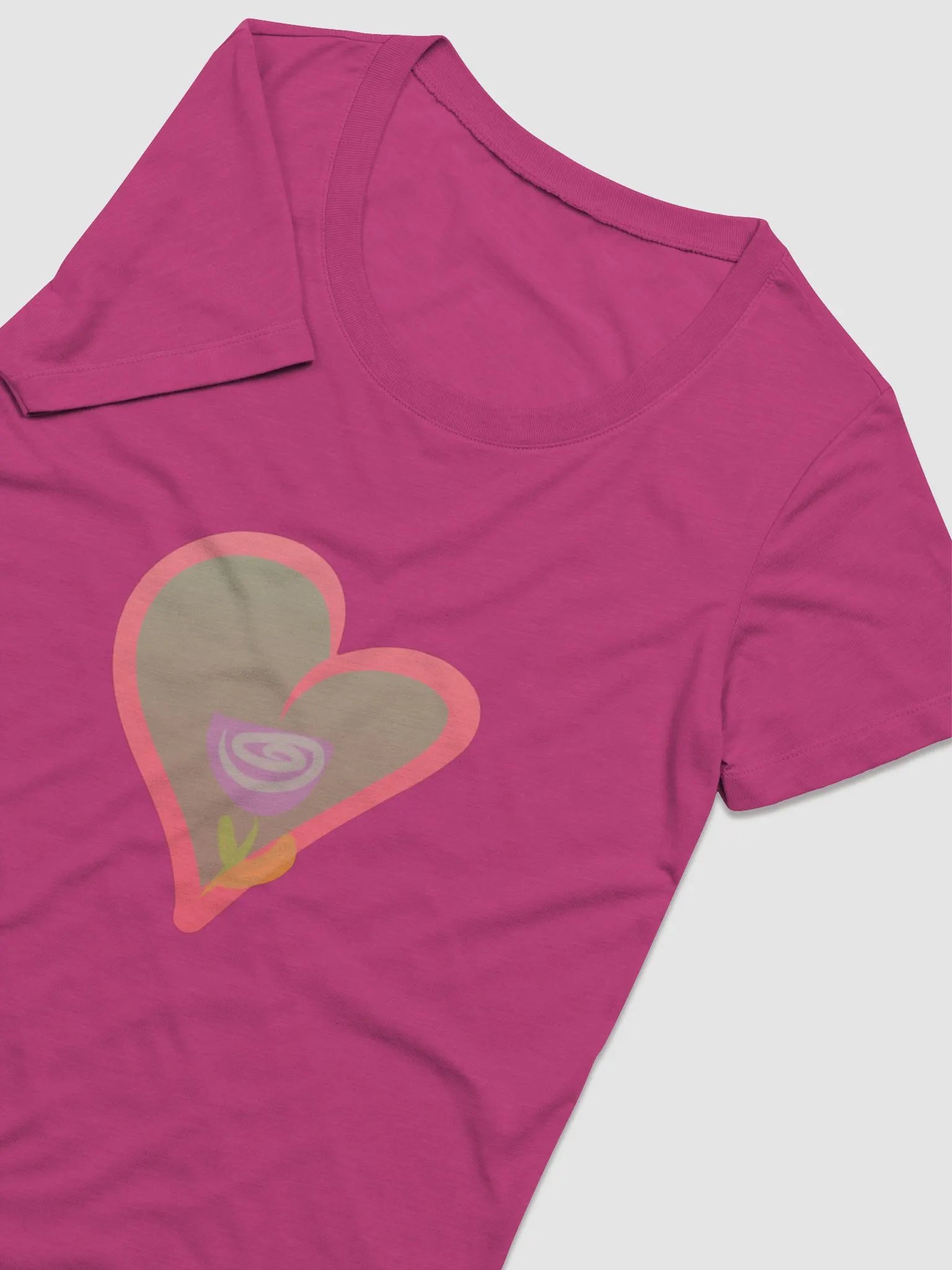 Rose in Heart T-shirt product image (9)