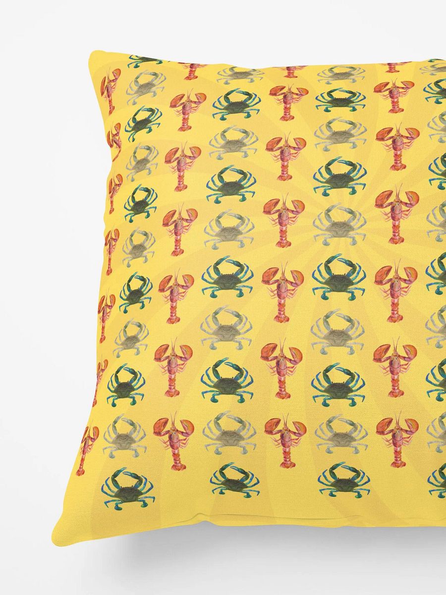 Crab and Lobster Yellow Pillow product image (4)
