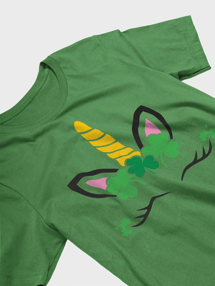 Irish Unicorn ☘️ Supersoft T-shirt with Vintage-Feel Print product image (1)