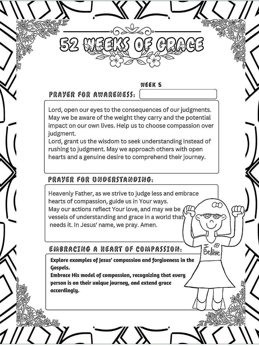 52 Weeks of Grace Christian Coloring Devotional product image (6)