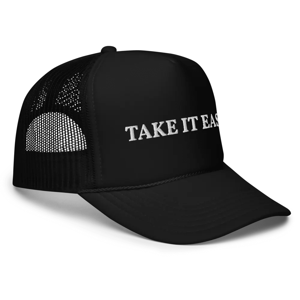 Take It Easy - Funny Embroidered Hat Trucker Cap product image (5)