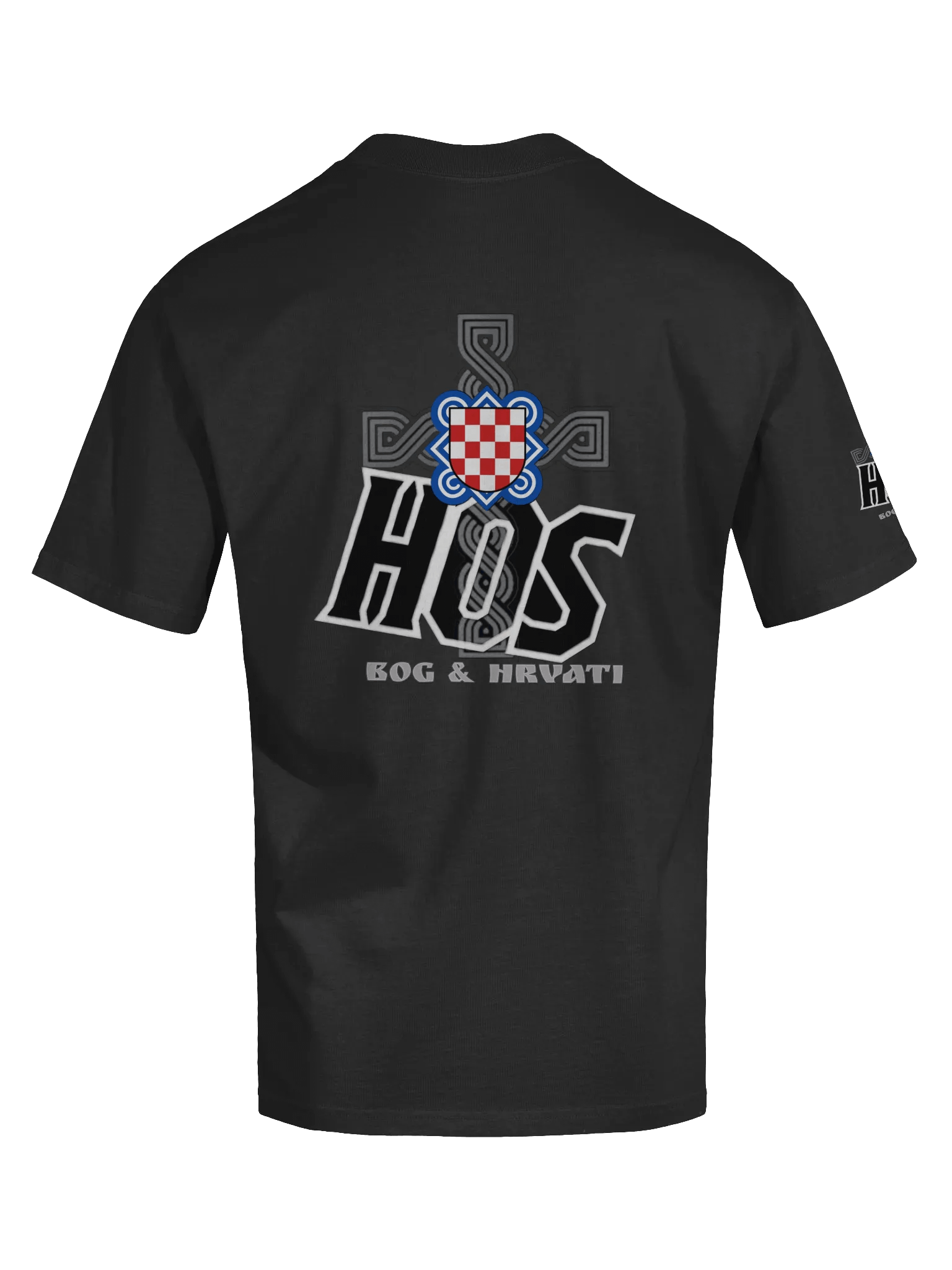 HOS DOMOVINI VJERNA Emblem Oversized Faded T-Shirt product image (6)