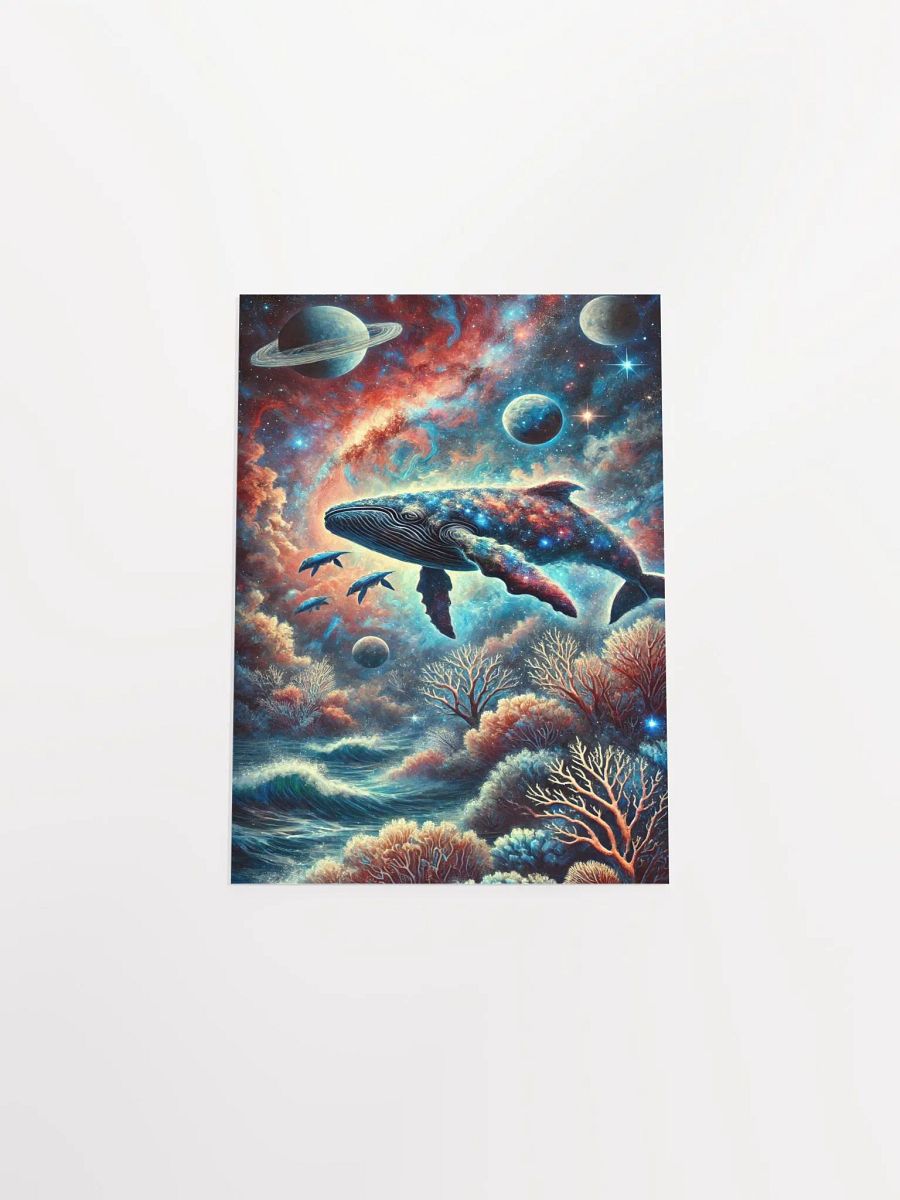 Cosmic Underwater Scene Matte Poster product image (2)