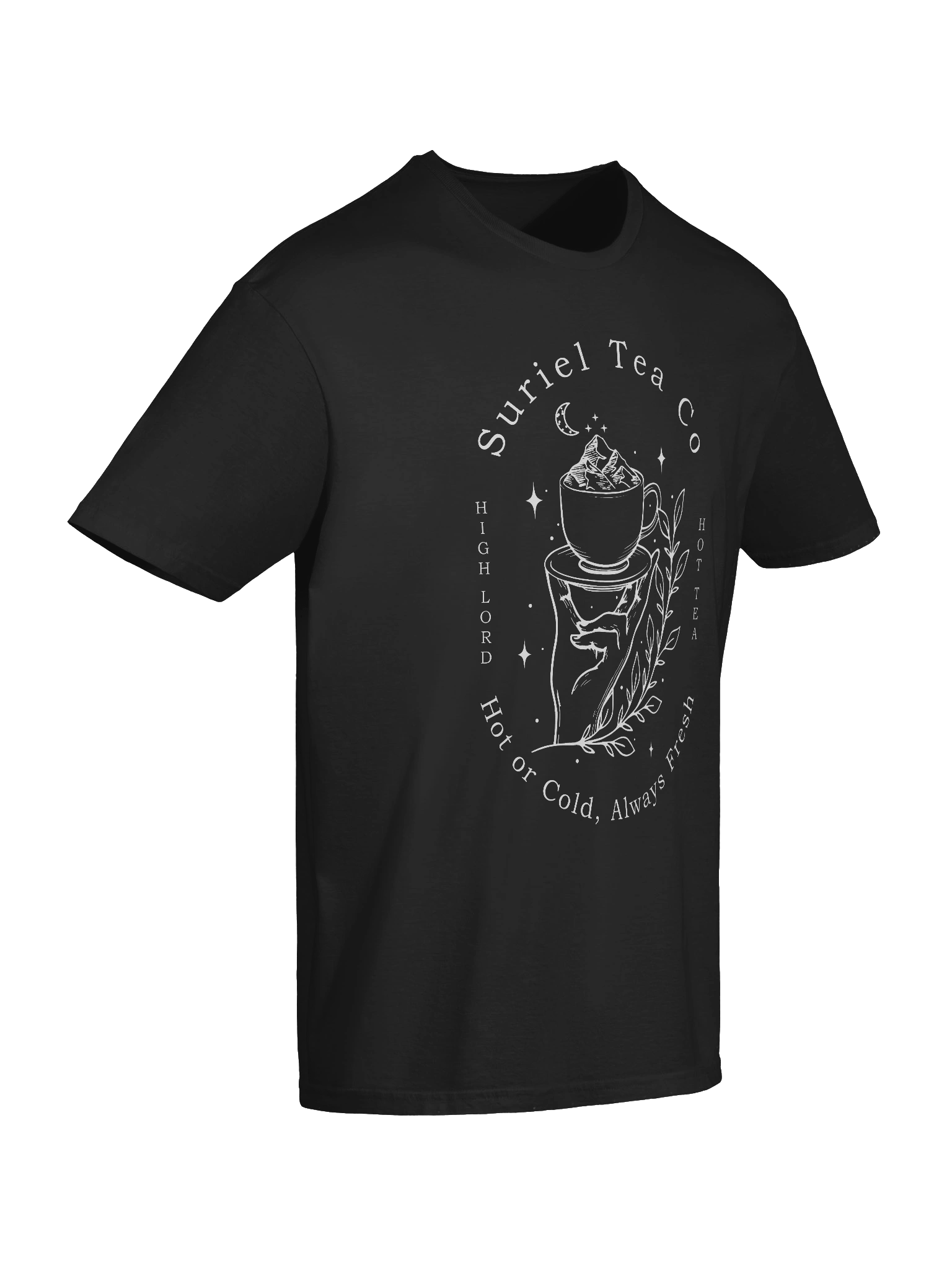 The Suriel Tea Company Suriel Tea Co Spill The Tea Velaris ACOTAR Symbol T-Shirt 1BK7 product image (2)