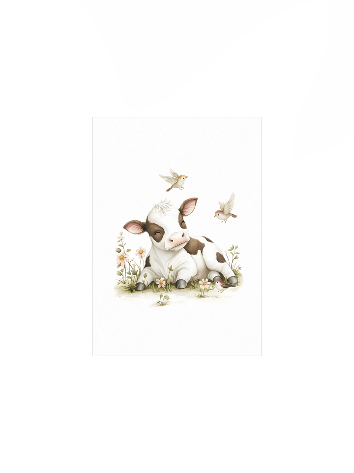 Cute Holstein Cow Farm Animal Nursery Prints product image (4)