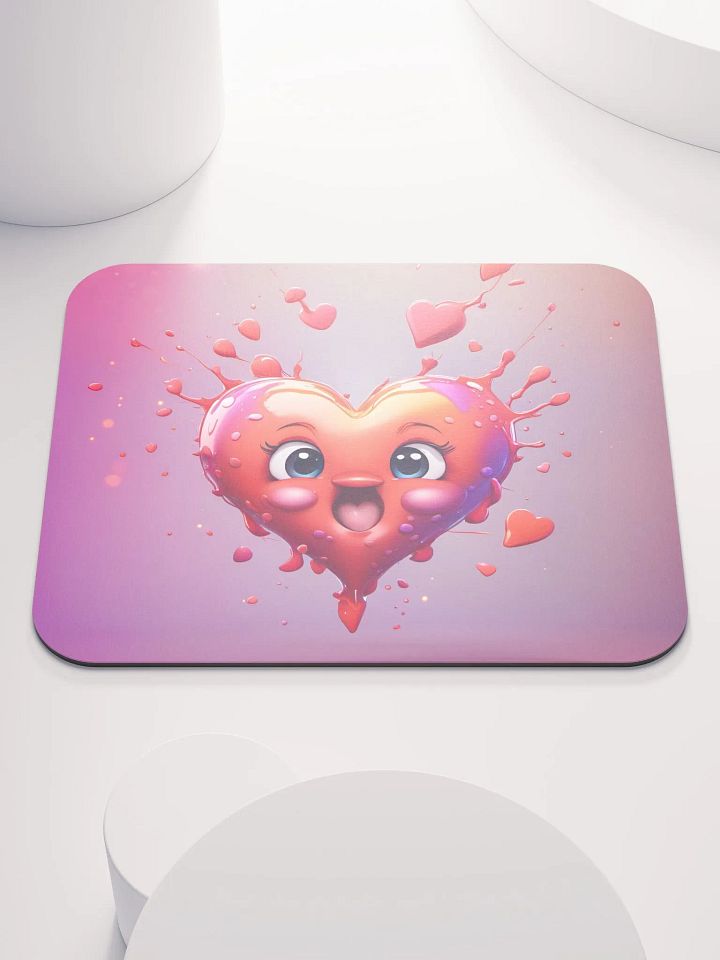 Cute Heart Mouse Pad product image (1)