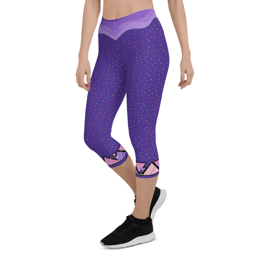 Purple Confetti Dreams Capri Leggings product image (5)