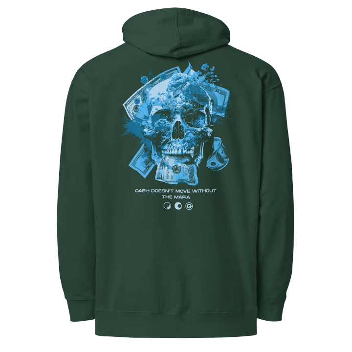 Embroidered Cash Skull Hoodie product image (3)