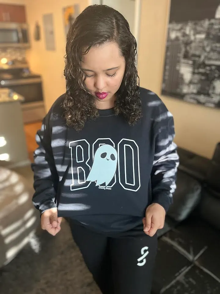 Claudy Beats Boo-tiful Ghostly Crewneck Sweatshirt product image (1)