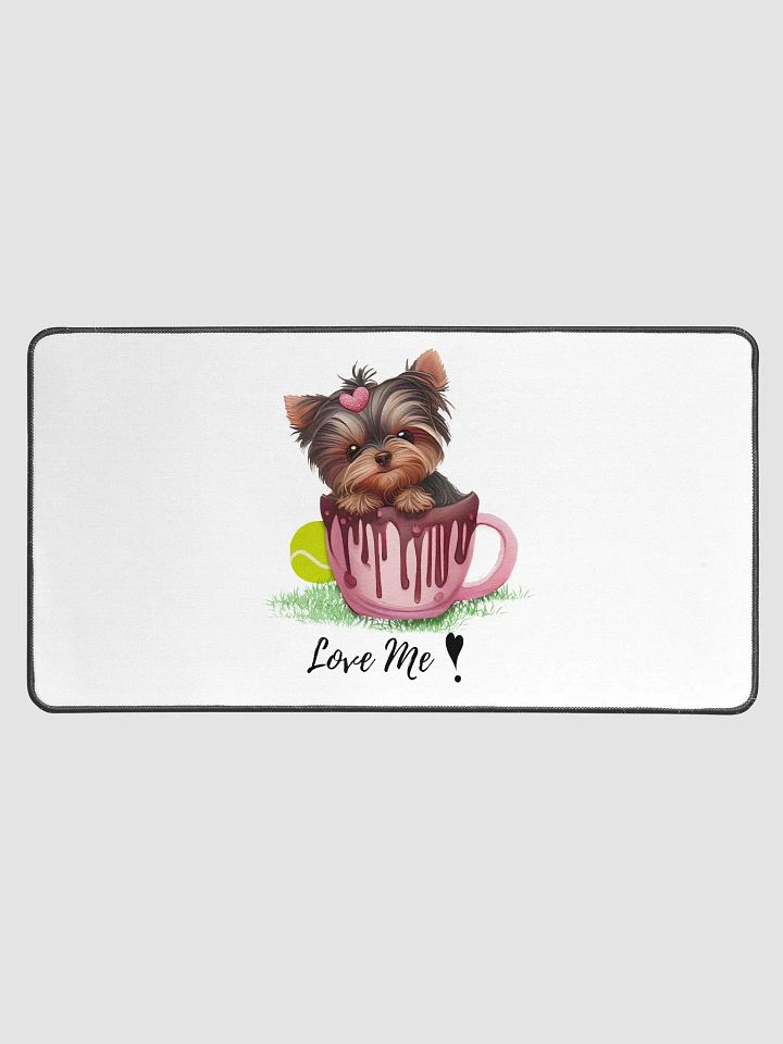 Pup in a Cup Desk Mat product image (1)