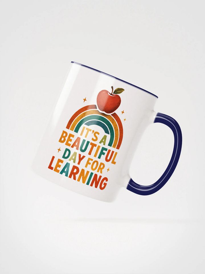 Beautiful Day for Learning Mug – Colorful Rainbow Teacher Cup product image (2)