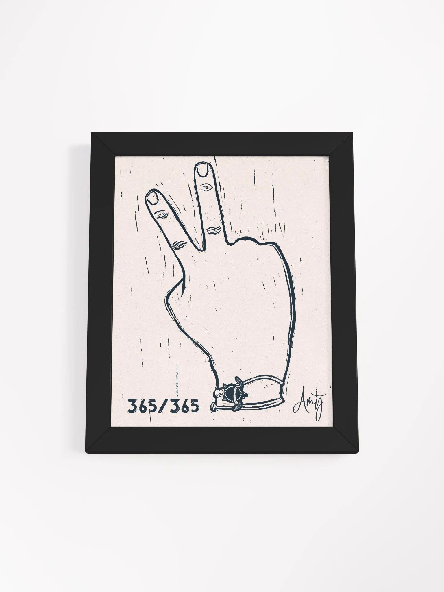 Linocut Peace Art product image (3)