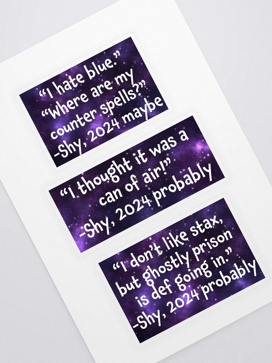 Shy Quote Stickers product image (1)