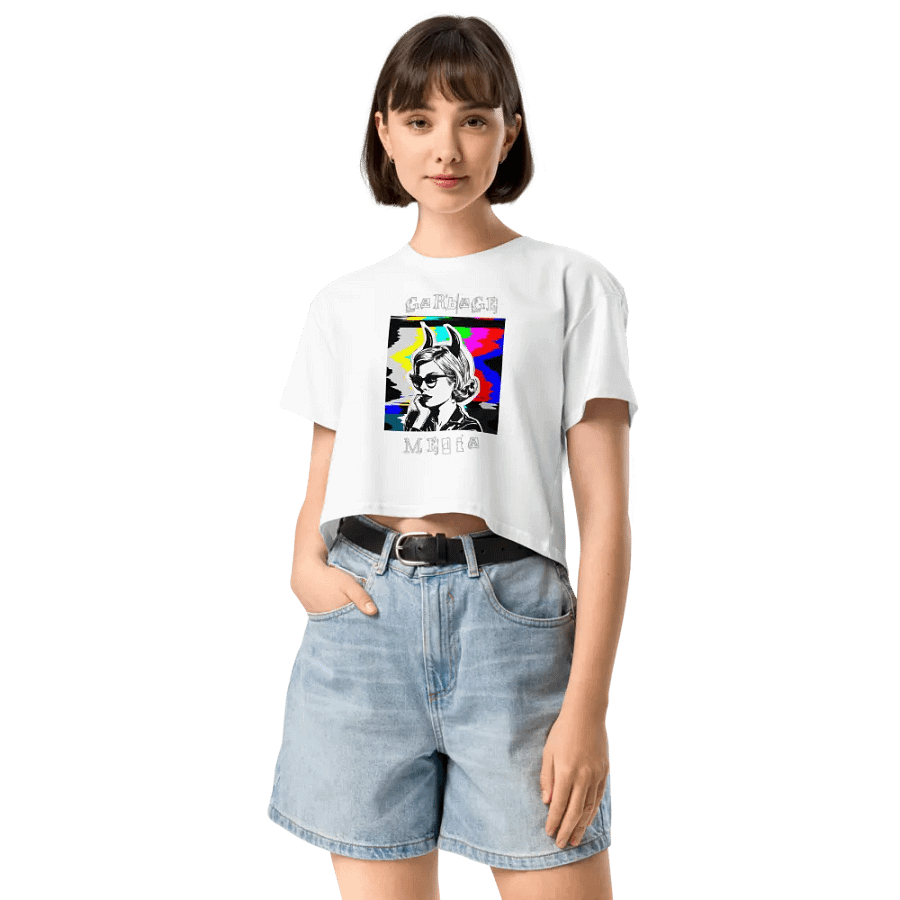 Garbage Media Pop Art Cropped Shirt product image (12)