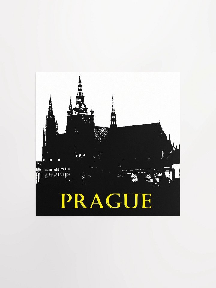 Prague - Prague Castle Silhouette - Poster product image (1)
