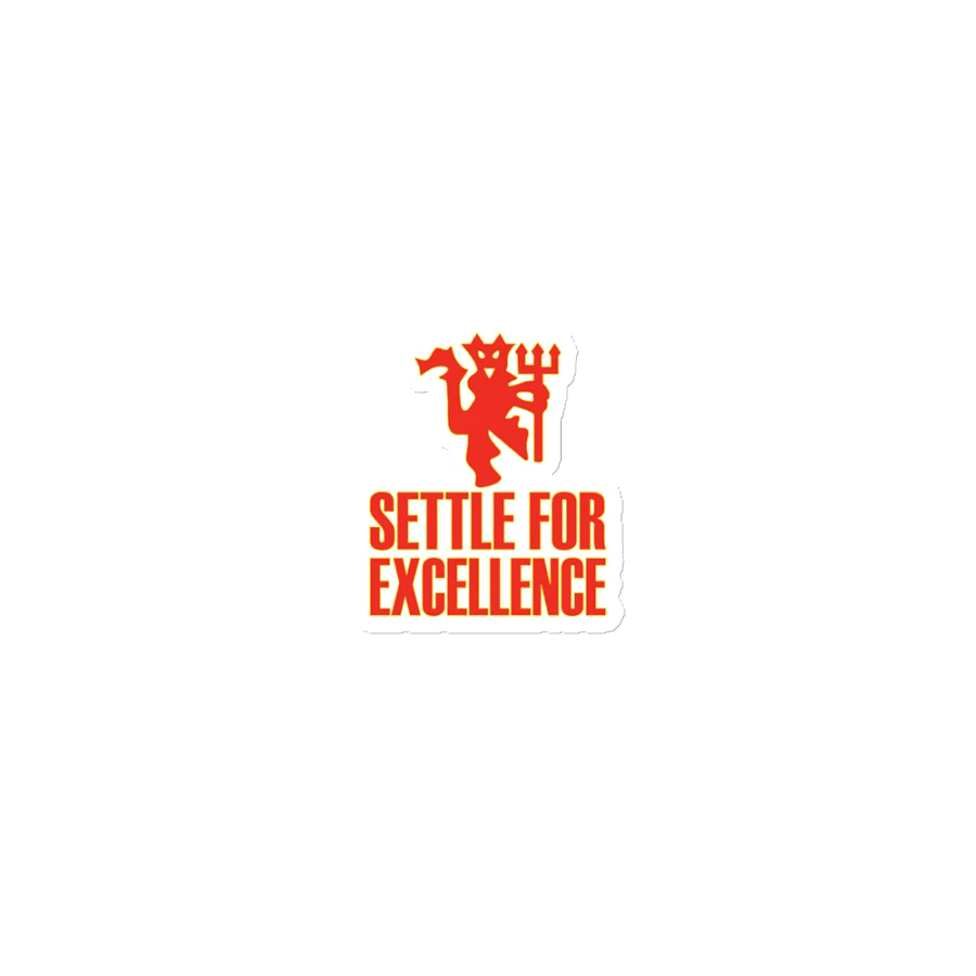 Manchester United - Settle For Excellence - Die-Cut Magnets product image (1)