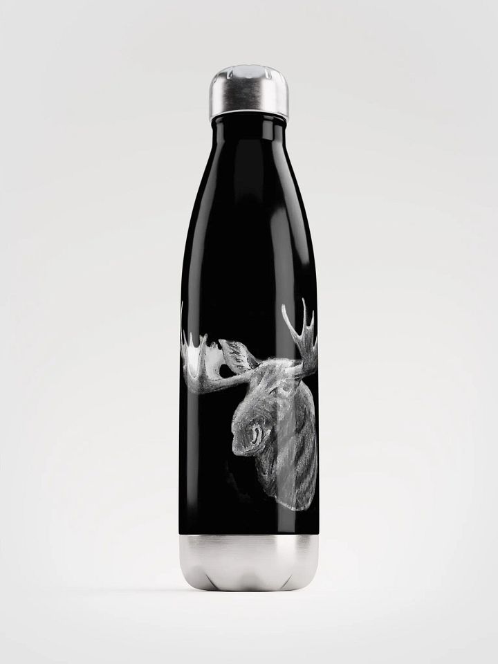 Moose Drawing Water Bottle product image (1)