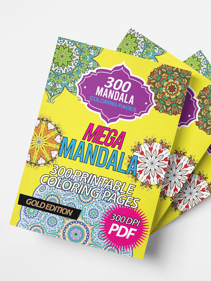 Mega Mandala Printable Coloring Book product image (1)