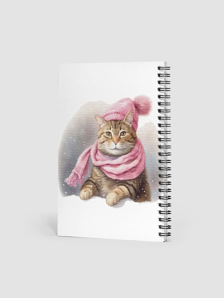 Adorable cute Cat wearing a pink hat and scarf product image (2)