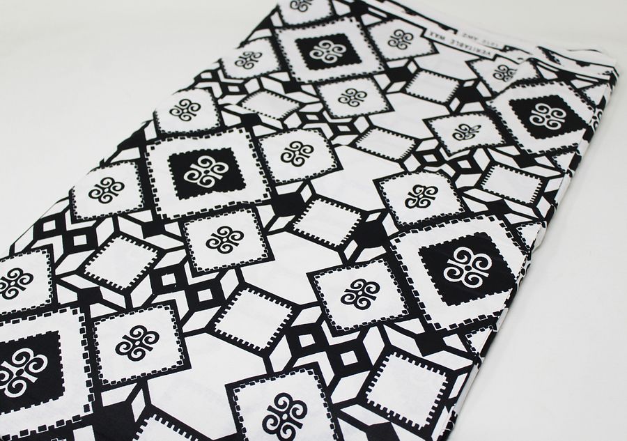 Tessuto Wax Print - Design Simboli Tradizionali - cod.522/A product image (2)
