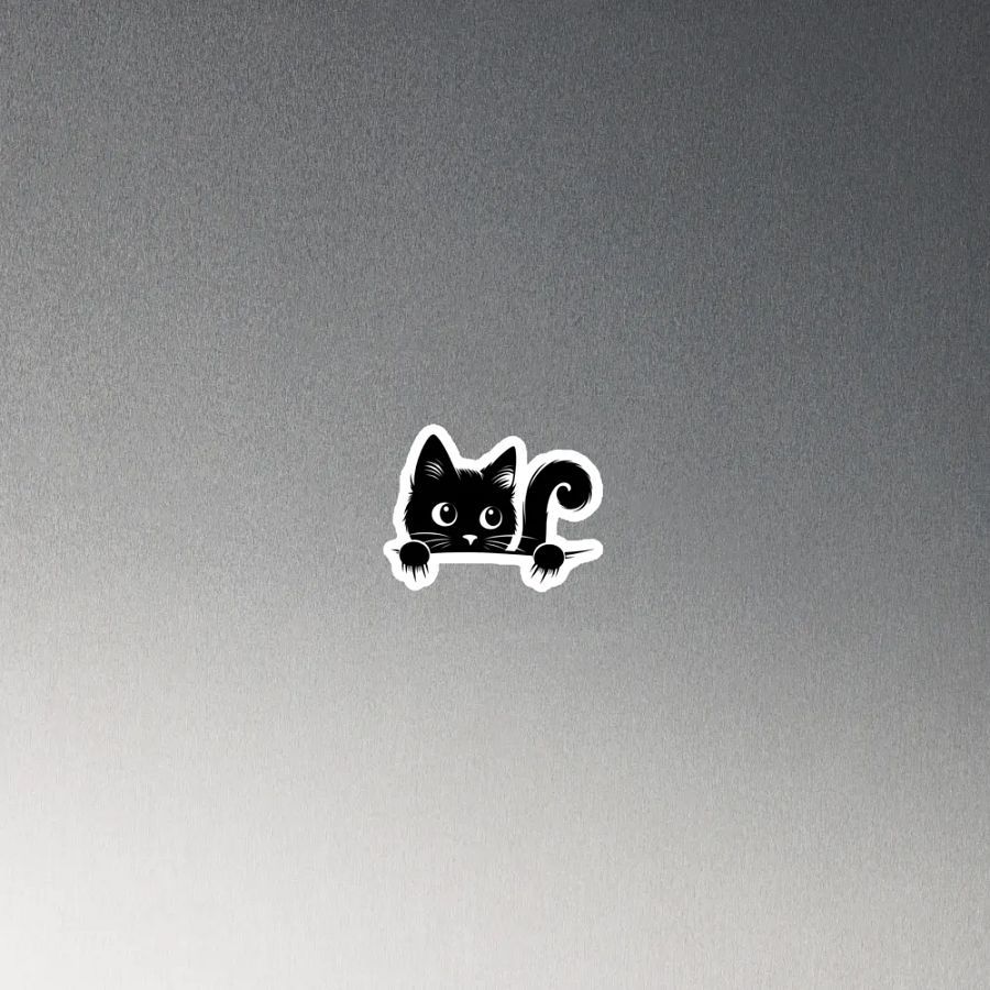 Peeping Cat Magnet – Premium Vinyl Magnet for Cat Lovers by The Kitty Kingdom product image (2)