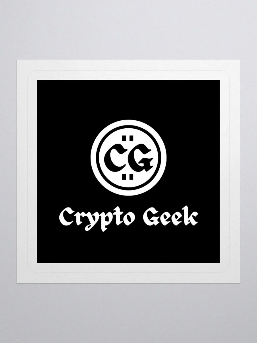 Crypto Geek Sticker product image (3)