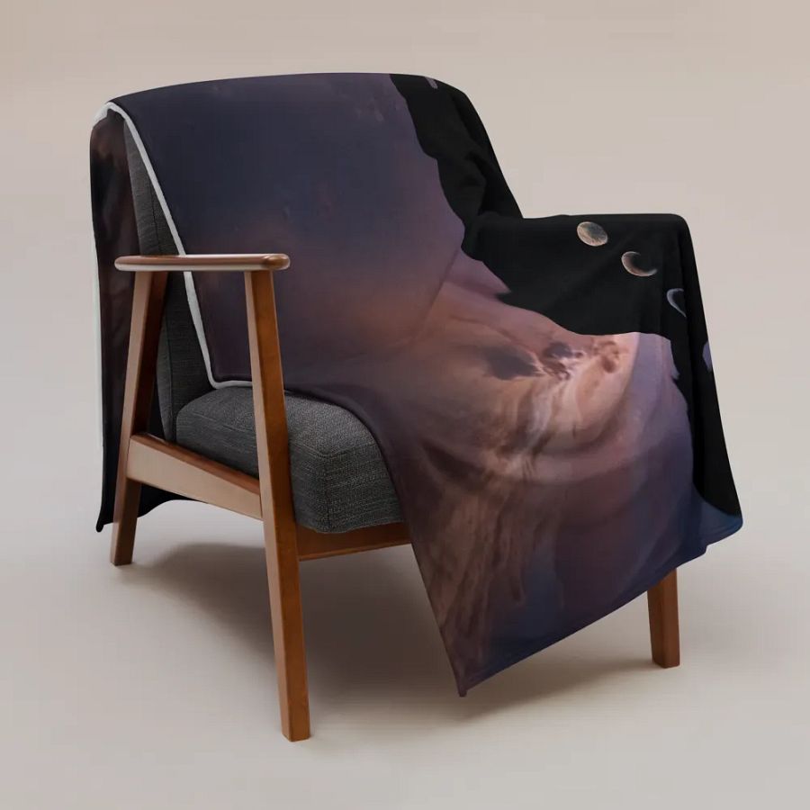 BTS - Moonlit Jimin Throw Blanket - Designed by ChimberArt product image (3)
