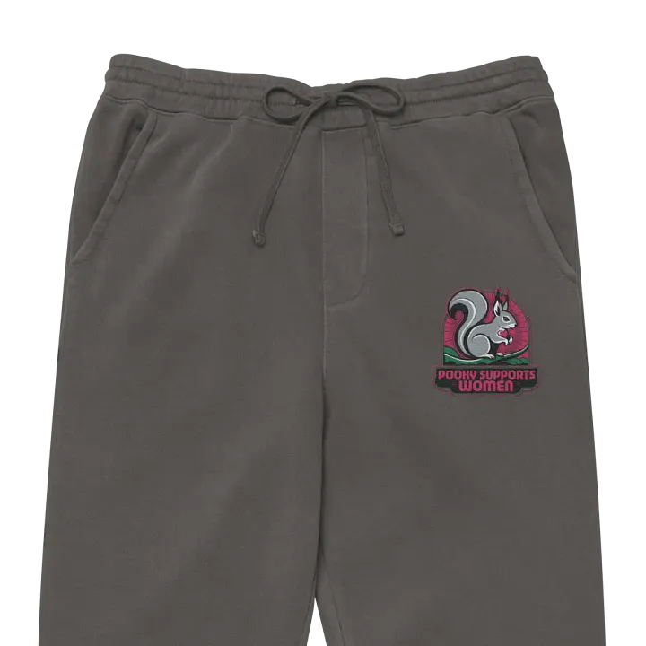 Pooky's Embroiderd Women Empowerment Ultra Premium Joggers product image (1)